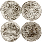 Lithuania Denar ND (1501–1506) Vilnius Lot of 2 coins