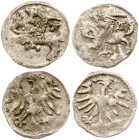 Lithuania Denar ND (1501–1506) Vilnius Lot of 2 coins