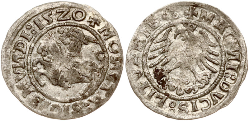 Lithuania. Zygmunt I Stary (1506-1548). Polgrosz 1520 Vilnius. Silver 1.23 g. Hu...