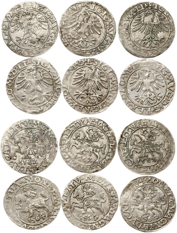 Lithuania. Zygmunt II August (1545–1572). Polgrosz 1562 & 1564, Vilnius. Silver ...