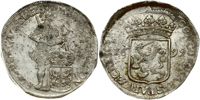Netherlands, Gelderland. Silver Ducat 1699. Silver 27.81 g. Dav. 4891; KM 63.