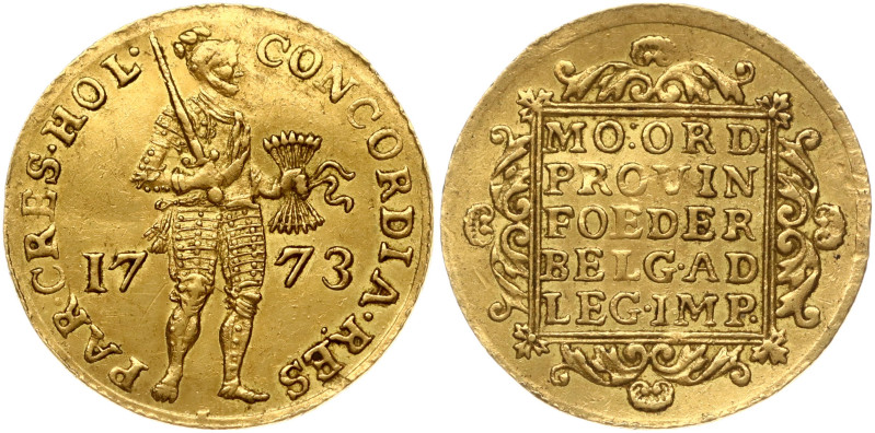 Netherlands, Holland. Ducat 1773. Gold 3.49 g. Fr. 315; KM-12.3.