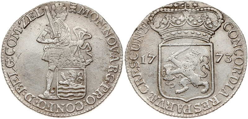 Netherlands. Zeeland. Silver Ducat 1773. Silver 27.59 g. KM 52.4.