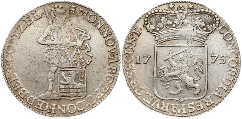 Netherlands. Zeeland. Silver Ducat 1775. Silver 27.54 g. KM 52.4.