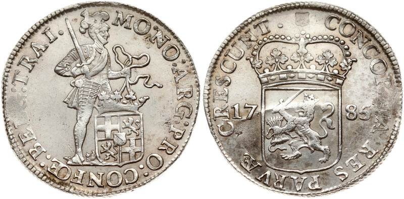 Netherlands. Utrecht. Silver Ducat 1785. Silver 27.58 g. KM 93.1, Dav 1845. Smal...