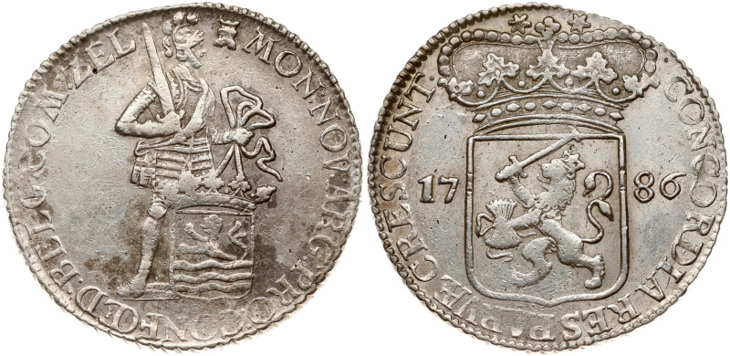Netherlands. Zeeland. Silver Ducat 1786. Silver 27.86 g. KM 52.4.