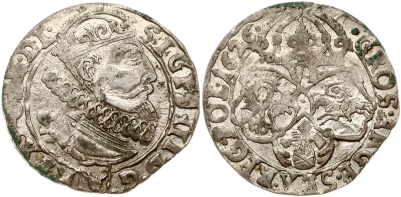 Poland. Zygmunt III Waza (1587–1632). Szostak 1626, Krakow. (Av: SIGIS.III.D.G.-...