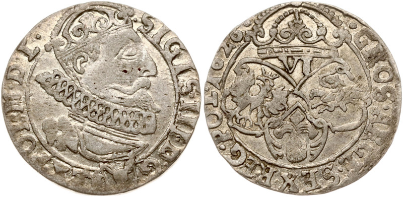 Poland. Zygmunt III Waza (1587–1632). Szostak 1626, Krakow. (Av: .SIGIS.III.D G ...