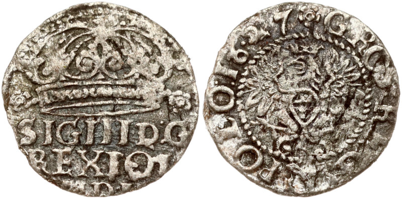 Poland. Zygmunt III Waza (1587-1632). Grosz 1627, Bydgoszcz. Silver 0.70 g. Kop ...