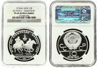 Russia USSR 10 Roubles 1978(m) 1980 Olympics NGC PF 68 ULTRA CAMEO