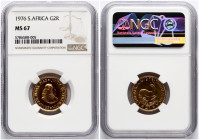 South Africa 2 Rand Gold 1976 NGC MS 67