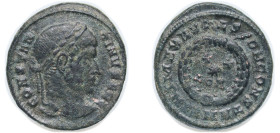 Rome Roman Empire ND (323-324) Nummus - Crispus (CAESARVM NOSTRORVM; VOT XX; Treveri) Bronze Treveri Mint 3.56g VF RIC VII 432 var.