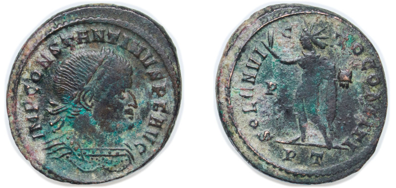 Rome Roman Empire 315-316 Nummus - Constantinus I (SOLI INVICTO COMITI, B-S; Tre...