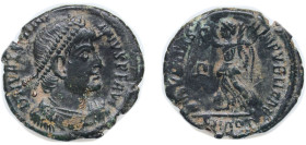 Rome Roman Empire 364-367 Nummus - Valentinianus I (SECVRITAS REIPVBLICAE; Aquileia) Bronze Aquileia Mint 2.52g VF RIC IX 9a