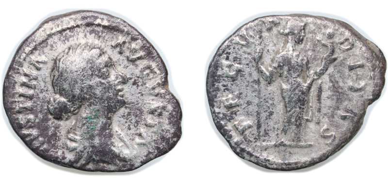 Rome Roman Empire 161 - 175 AR Denarius - Faustina the Younger (FECVNDITAS; Fecu...