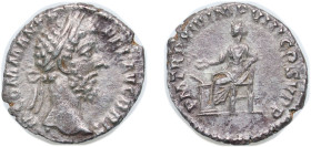 Rome Roman Empire 187 - 188 AR Denarius - Commodus (P M TR P XIII IMP VIII COS V P P; Salus) Silver Rome Mint 2.99g VF RIC III 169 OCRE ric.3.com.169