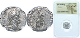 Rome Roman Empire 196 - 197 AR Denarius - Septimius Severus (SECVRITAS PVBLICA; Securitas) Silver Rome Mint 2.9g NGC CH VF RIC IV.1 93 OCRE ric.4.ss.9...