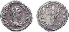 Rome Roman Empire 200 - 202 AR Denarius - Geta (FELICITAS PVBLICA; Felicitas) Silver Rome Mint 2.43g VF RIC IV.1 9A OCRE ric.4.ge.9A