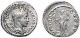 Rome Roman Empire 223 AR Denarius - Severus Alexander (P M TR P II COS P P; Pax) Silver Rome Mint 3.31g XF RIC IV.2 27 OCRE ric.4.sa.27