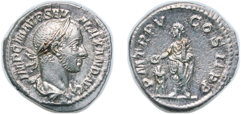 Rome Roman Empire 226 AR Denarius - Severus Alexander (P M TR P V COS II P P) Si...