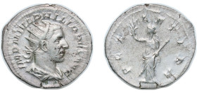 Rome Roman Empire 244 - 247 AR Antoninianus - Philippus I (PAX AETERN; Pax) Silver Rome Mint 3.64g XF RIC IV.3 40B OCRE ric.4.ph_i.40B
