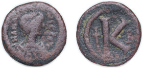 Byzantine states Byzantine Empire 498 - 518 B ANASTASIUS HALF FOLLIS Copper Constantinopolis Mint 4.62g VF BCV 24