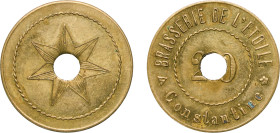 Algeria French Overseas Department ND Jeton - Brasserie de l’étoile (Constantine) Brass 3.2g AU Lec 251