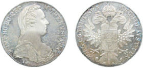 Austria ND 1 Thaler - Maria Theresia (Posthumous) Silver (.833) 28.067g PF KM T1 Y 55 G 2