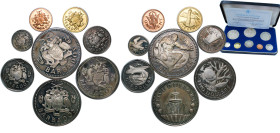 Barbados Commonwealth 1974 FM Coinage Set (8 Lots) The Franklin Mint PF