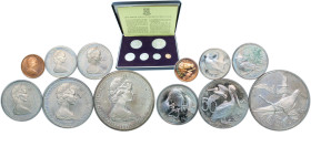 British Virgin Islands British Overseas Territory 1973 FM Coinage Set - Elizabeth II (6 Lots) The Franklin Mint PF