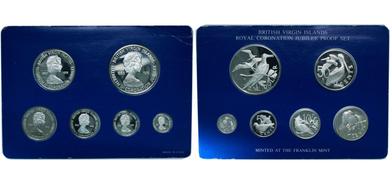 British Virgin Islands British Overseas Territory 1978 FM Coinage Set - Elizabet...