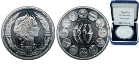 France Fifth Republic 1994 ECU (Europa) Silver (.925) Paris Mint (5550) 40g BU