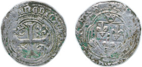 France Kingdom 1436 - 1461 Blanc - Charles VII Silver 2.17g VF Dy royales 519