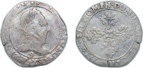 France Kingdom 1576 9 ½ Franc - Henri III Silver (.833) Rennes Mint (602771) 6.75g VF Dy royales 1131
