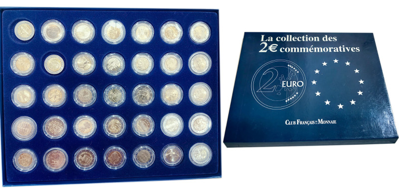 France Fifth Republic 21th Century 2 Euro Set 35 Paris Mint UNC