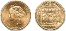 France Fifth Republic 1984 Jeton - Révolution Française Florentine bronze 6.06g BU