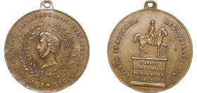 France Kingdom 1842 Medal - Louis Philippe I (Death of Ferdinand Philippe, Duke of Orléans) Copper 16.31g VF COLLIGNON 1397