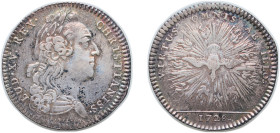 France Kingdom 1728 Jeton - Louis XV (Ordre du Saint-Esprit) Silver 7.59g VF Feu 1623