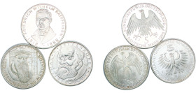 Germany Federal Republic of Germany 1968-1969 5 Deutsche Mark (3 Lots) Silver BU