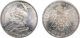 Germany Kingdom of Prussia Second Empire 1901 A 5 Mark - William II (Kingdom of Prussia) Silver (.900) Berlin Mint (460000) 27.8g UNC KM 526 J 106 AKJ...