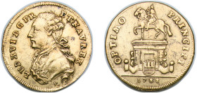 Germany Free imperial city of Nürnberg Holy Roman Empire 1788 Rechenpfennig - Louis XVI (Optimo Principi) Brass 3.46g VF