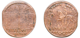 Germany Free imperial city of Nürnberg Holy Roman Empire 1562 - 1635 Rechenpfennig - Haman Mardoche (Hans Krauwinckel II) Bronze 5g VF NJ 1 295 Neum 3...
