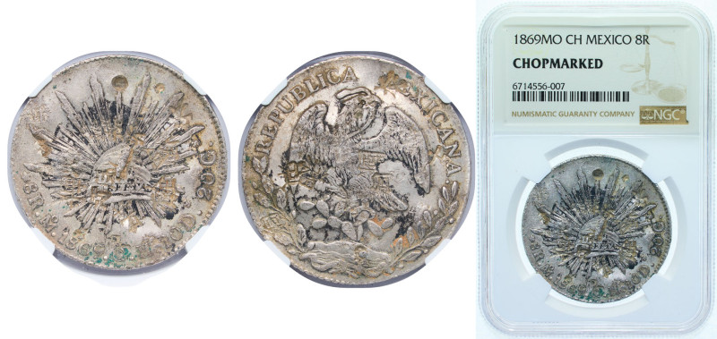 Mexico Federal Republic 1869 Mo CH 8 Reales Silver (.903) Mexico City Mint 27.07...