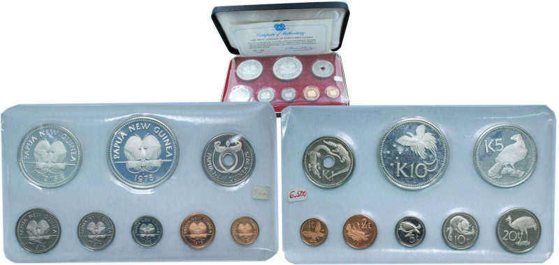 Papua New Guinea Constitutional Monarchy 1975 FM Coinage Set (8 Lots) The Frankl...