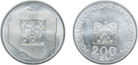 Poland People's Republic 1974 MW 200 Zlotys (People's Republic) Silver (.625) Warsaw Mint (13062041) 14.53g UNC Y 72 ParM 304 Schön 63 Fischer Po OB10...