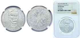 Poland Second Republic 1933 10 Zlotys (Romuald Traugutt) Silver (.750) (300000) 22g NGC AU Cleaned Y 24 Schön 23