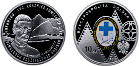 Poland Third Republic 2009 MW 10 Zlotys (Tatra Voluntary Rescue Service) Silver (.925) (pad printing) Warsaw Mint (100000) 14.2g PF Y 698