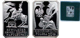 Poland Third Republic 2010 MW 10 Zlotys (Szwoleżer Gwardii Cesarza Napoleona I) Silver (.925) Warsaw Mint (100000) 14.14g PF Y 719