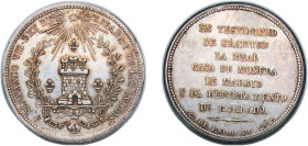 Spain Kingdom 1825 Medal - Ferdinand VII (Visit to the Royal Mint) Silver Madrid Mint 21.54g AU