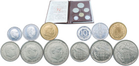 Spain Nationalist Government 1957 *75 Coinage Set - Francisco Franco (6 Lots) Madrid Mint PF